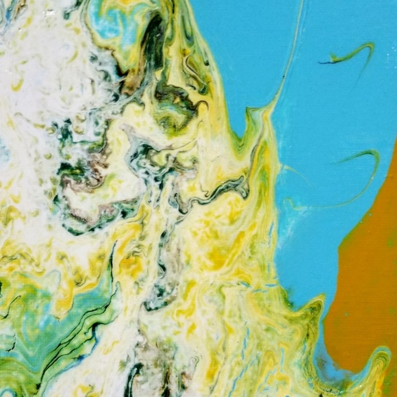 10"x10" Paint Pouring Art - Picture 5 of 6